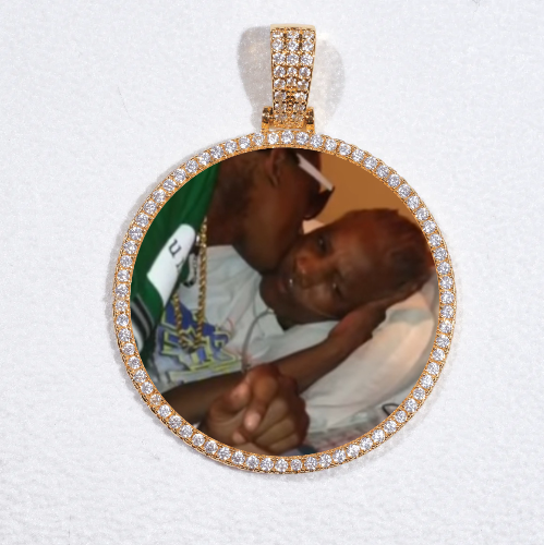 MEDIUM 3D CIRCLE CUSTOM PICTURE PENDANT