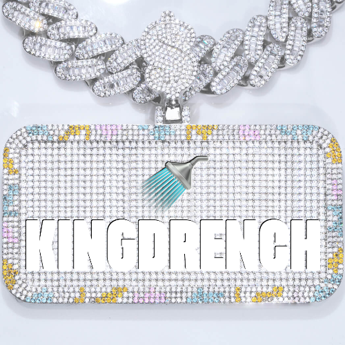 CUSTOM LETTER NECKLACE 3D COLORFUL SQUARE