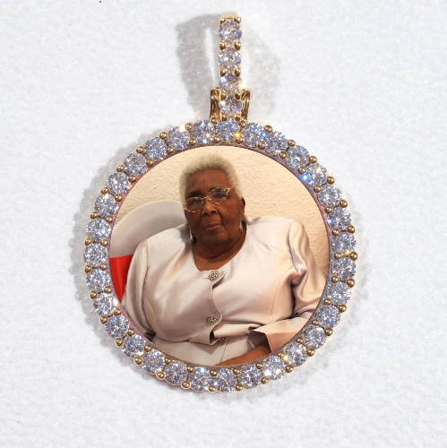 3D CIRCLE CUSTOM PICTURE PENDANT SMALL SIZE