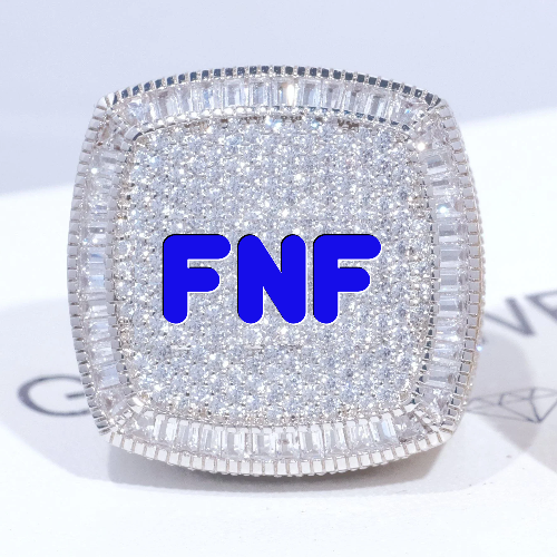 CUSTOM LETTER 3D ICED RING