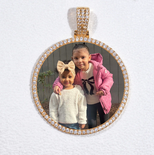 MEDIUM 3D CIRCLE CUSTOM PICTURE PENDANT