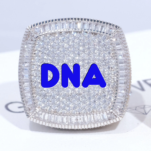 CUSTOM LETTER 3D ICED RING