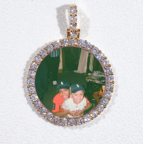 3D CIRCLE CUSTOM PICTURE PENDANT SMALL SIZE