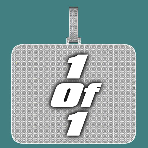 CUSTOM LETTER NECKLACE 3D BIG SQUARE