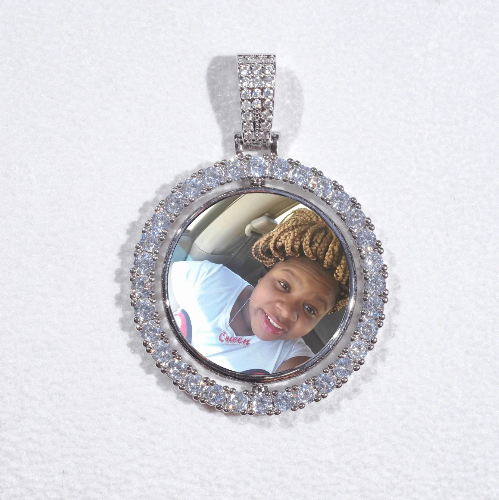3D Spinning 2-Faced Custom Picture Pendant