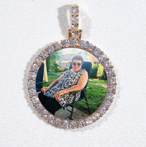 3D CIRCLE CUSTOM PICTURE PENDANT SMALL SIZE