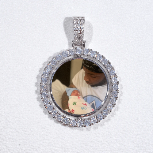3D Spinning 2-Faced Custom Picture Pendant