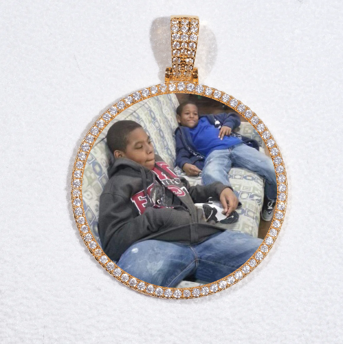 MEDIUM 3D CIRCLE CUSTOM PICTURE PENDANT