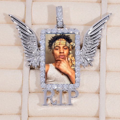 RIP WING 3D CUSTOM PICTURE PENDANT