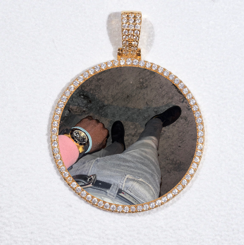 MEDIUM 3D CIRCLE CUSTOM PICTURE PENDANT