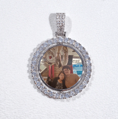 3D Spinning 2-Faced Custom Picture Pendant