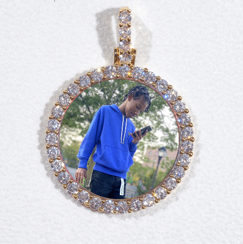 3D CIRCLE CUSTOM PICTURE PENDANT SMALL SIZE