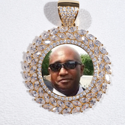Large 3D Wheat Ear Custom Picture Pendant