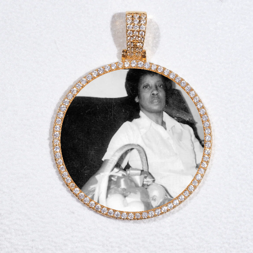 MEDIUM 3D CIRCLE CUSTOM PICTURE PENDANT