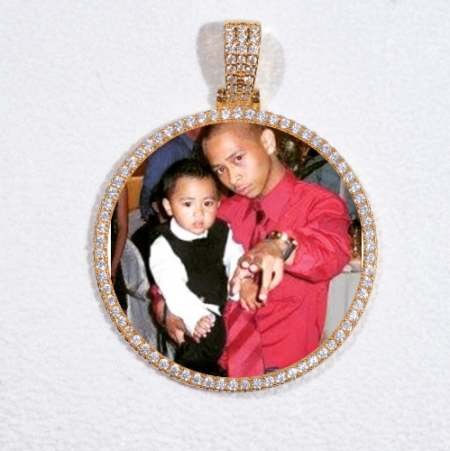 MEDIUM 3D CIRCLE CUSTOM PICTURE PENDANT