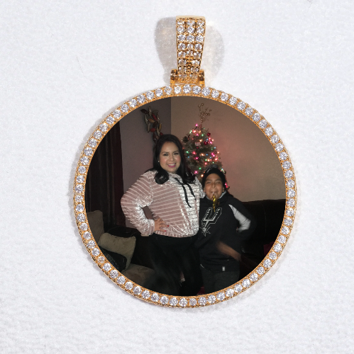 MEDIUM 3D CIRCLE CUSTOM PICTURE PENDANT