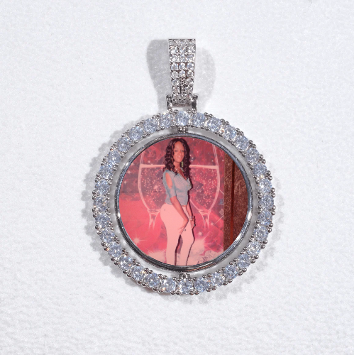 3D Spinning 2-Faced Custom Picture Pendant