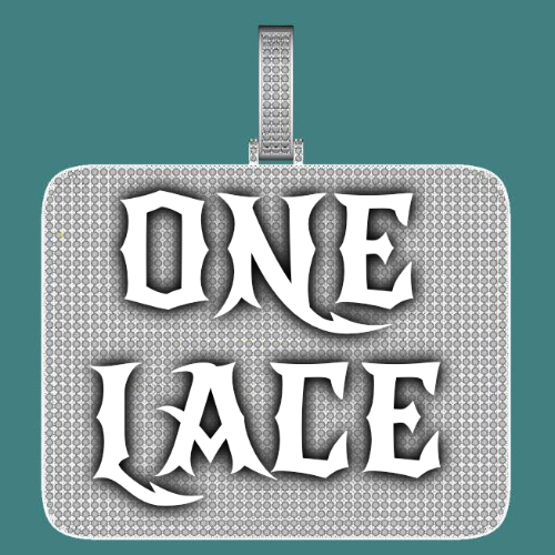 CUSTOM LETTER NECKLACE 3D BIG SQUARE