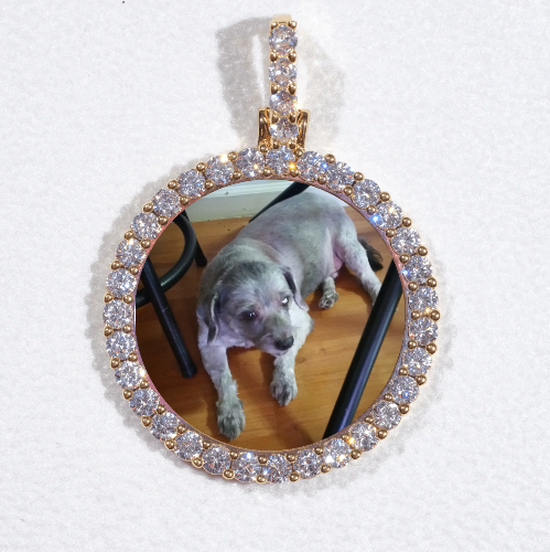 3D CIRCLE CUSTOM PICTURE PENDANT SMALL SIZE