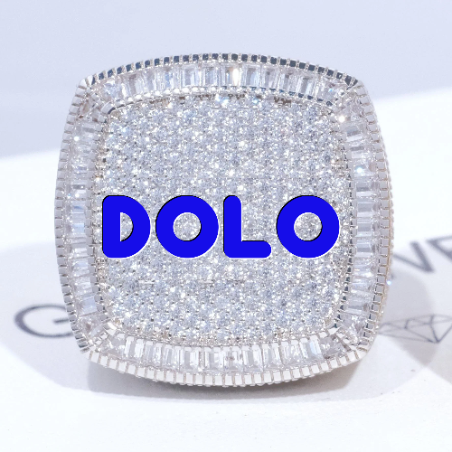 CUSTOM LETTER 3D ICED RING