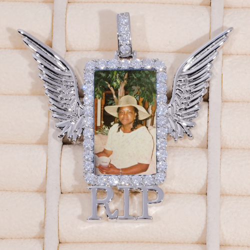 RIP WING 3D CUSTOM PICTURE PENDANT