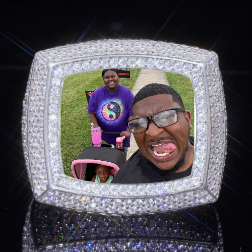 3D CUSTOM PICTURE ICED RING