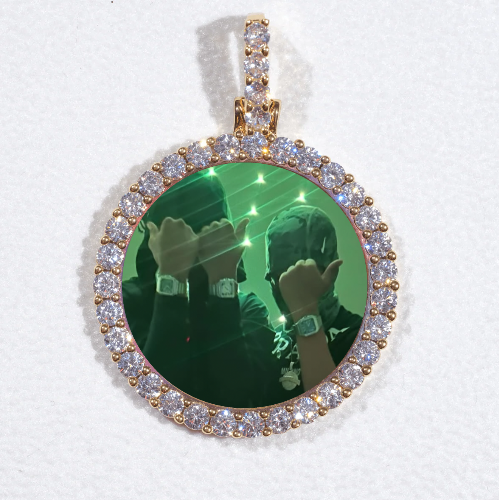 3D CIRCLE CUSTOM PICTURE PENDANT SMALL SIZE