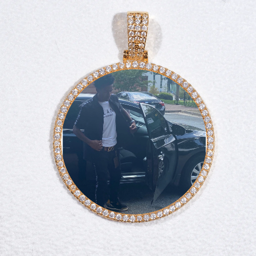 MEDIUM 3D CIRCLE CUSTOM PICTURE PENDANT