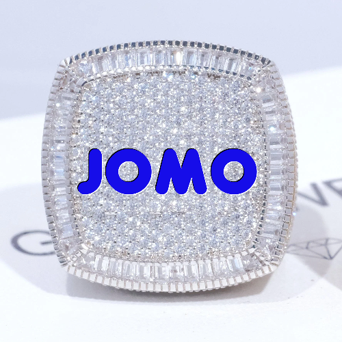CUSTOM LETTER 3D ICED RING