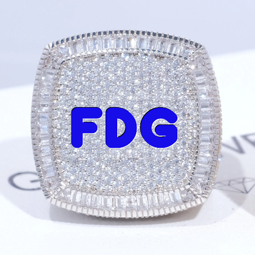 CUSTOM LETTER 3D ICED RING