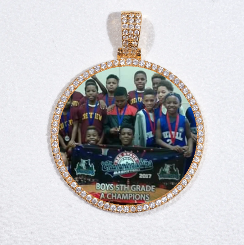 MEDIUM 3D CIRCLE CUSTOM PICTURE PENDANT