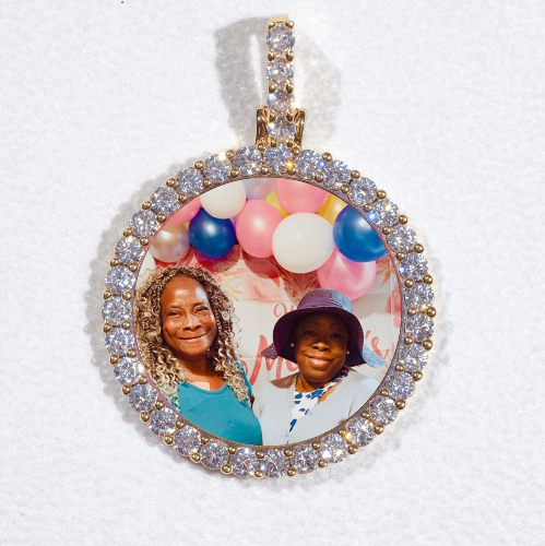 3D CIRCLE CUSTOM PICTURE PENDANT SMALL SIZE