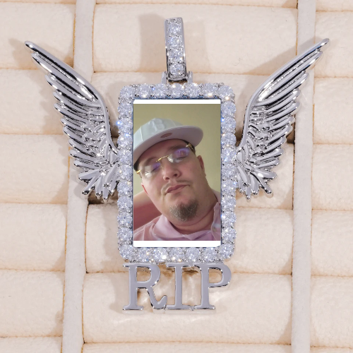 RIP WING 3D CUSTOM PICTURE PENDANT