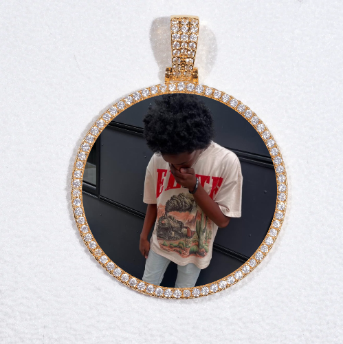 MEDIUM 3D CIRCLE CUSTOM PICTURE PENDANT