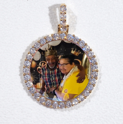 3D CIRCLE CUSTOM PICTURE PENDANT SMALL SIZE