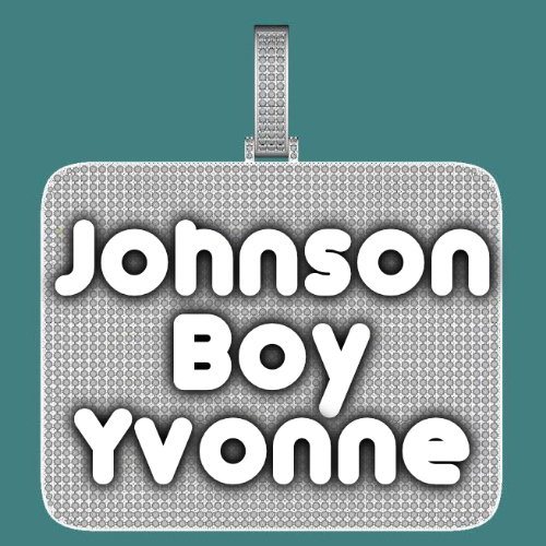 CUSTOM LETTER NECKLACE 3D BIG SQUARE