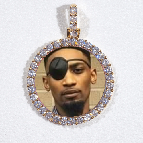 3D CIRCLE CUSTOM PICTURE PENDANT SMALL SIZE