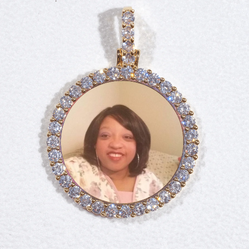 3D CIRCLE CUSTOM PICTURE PENDANT SMALL SIZE