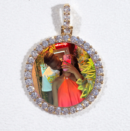 3D CIRCLE CUSTOM PICTURE PENDANT SMALL SIZE