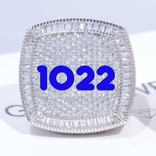 CUSTOM LETTER 3D ICED RING