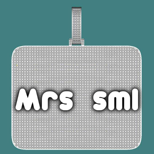 CUSTOM LETTER NECKLACE 3D BIG SQUARE