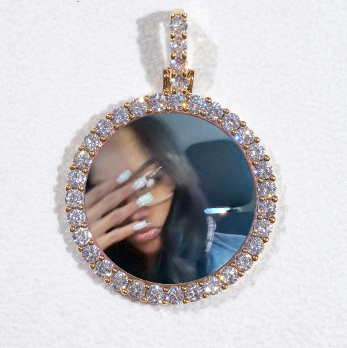 3D CIRCLE CUSTOM PICTURE PENDANT SMALL SIZE