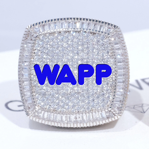 CUSTOM LETTER 3D ICED RING