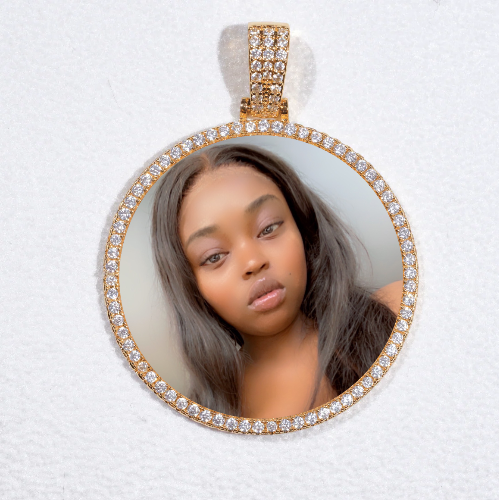 MEDIUM 3D CIRCLE CUSTOM PICTURE PENDANT