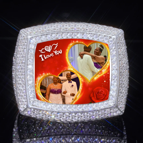 3D CUSTOM PICTURE ICED RING