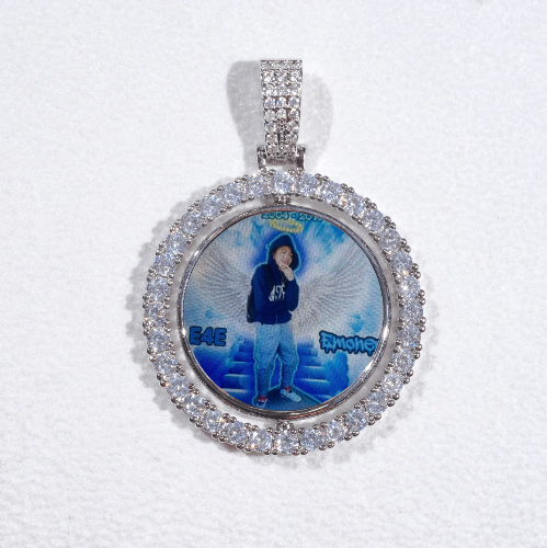 3D Spinning 2-Faced Custom Picture Pendant
