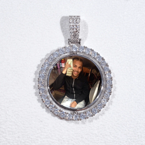 3D Spinning 2-Faced Custom Picture Pendant