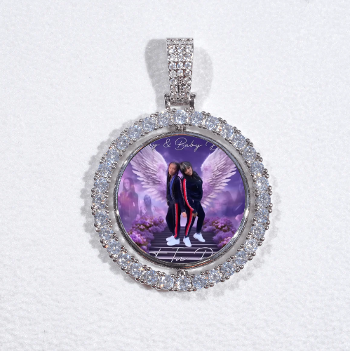 3D Spinning 2-Faced Custom Picture Pendant