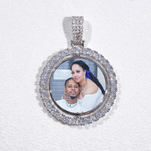 3D Spinning 2-Faced Custom Picture Pendant