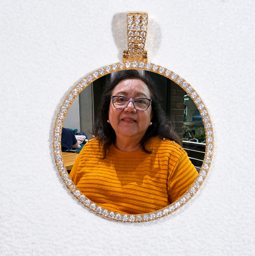 MEDIUM 3D CIRCLE CUSTOM PICTURE PENDANT